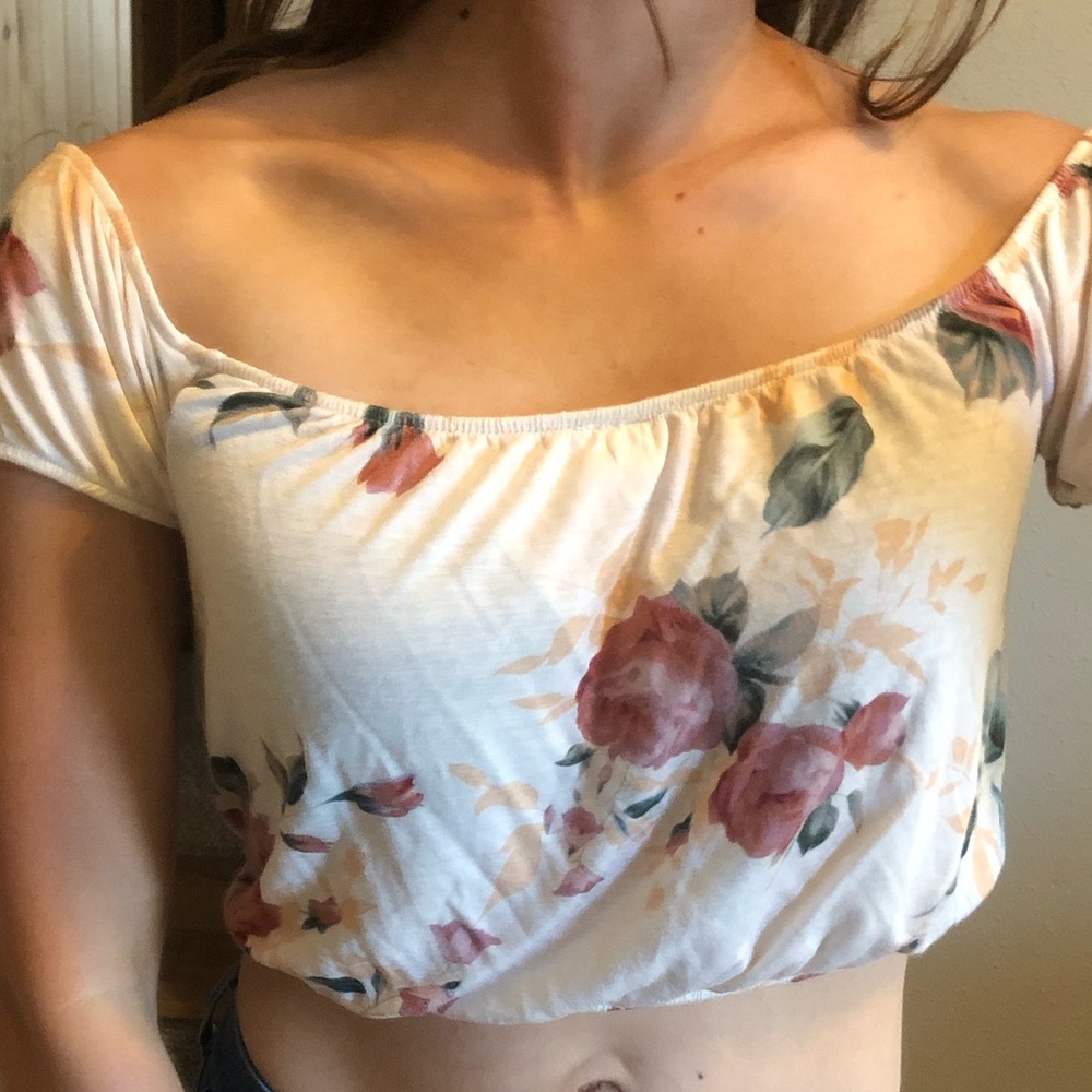 Cropped Floral Top